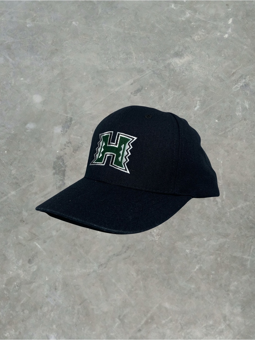 ☀️ Hawaii Rainbow Warriors College Football Dad Hat OSFA Black/Green